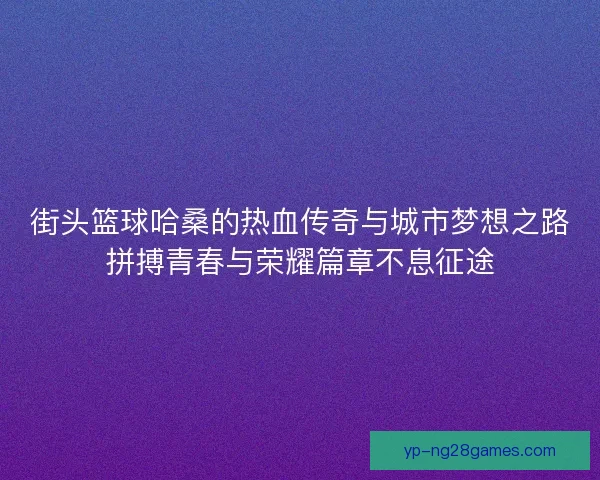 街头篮球哈桑的热血传奇与城市梦想之路拼搏青春与荣耀篇章不息征途